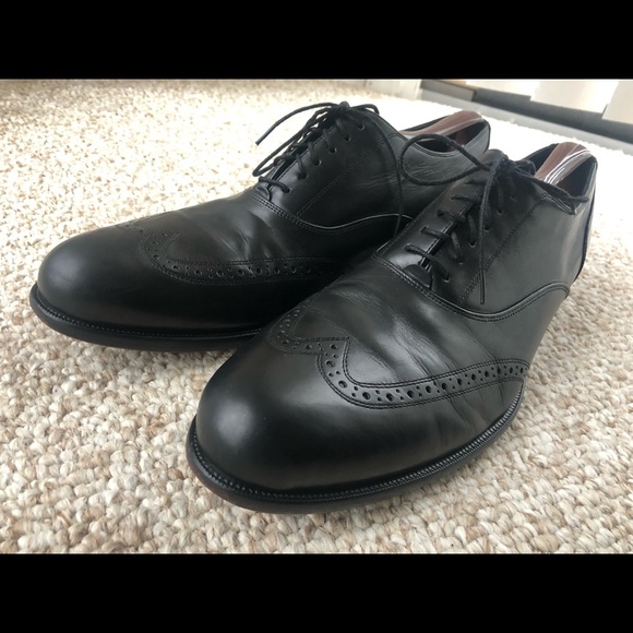 Cole Haan Air Pitney Wingtip Leather Oxfords Black Men’s Size 11M #C09149 - Picture 2 of 12